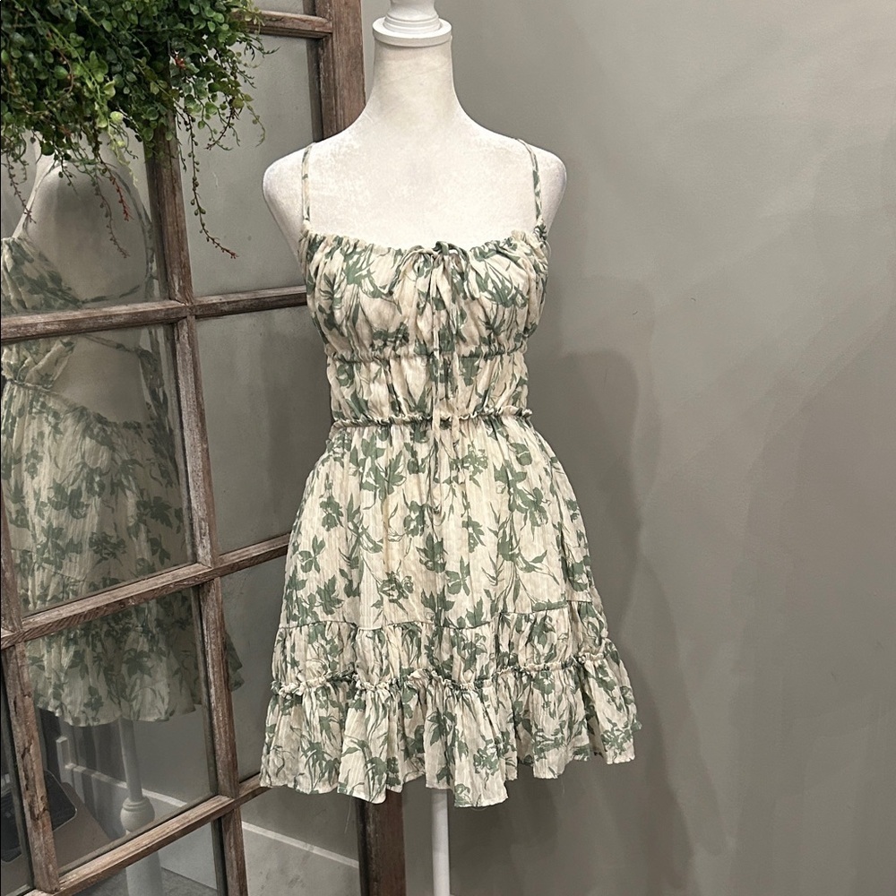 Altar'd State Ivory and Sage Dress S